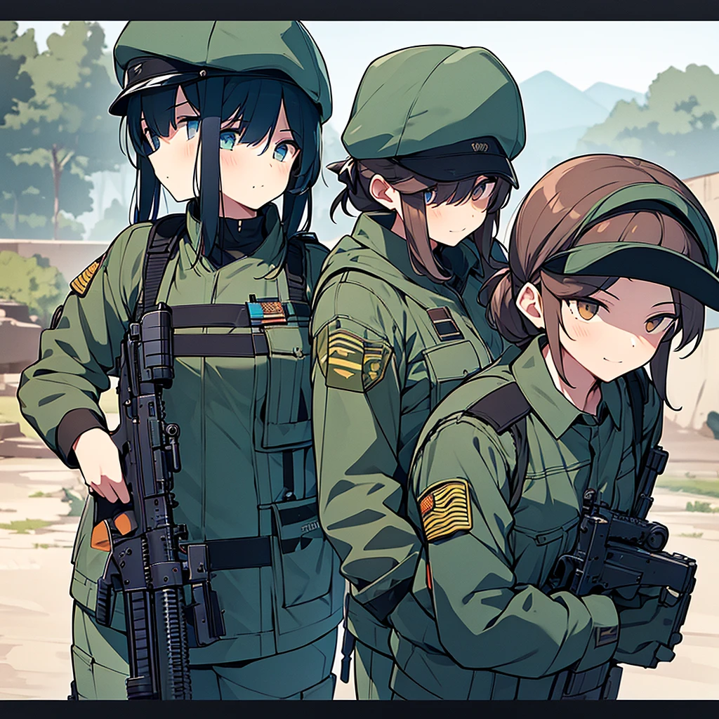 Three Girl military who are Tanker, military operator tank, was the heavy unit leader of the group. By his side were infiltrator, a soldier hold assault rifle, e technical, an engineering prodigy who could create anything from scrap metal.