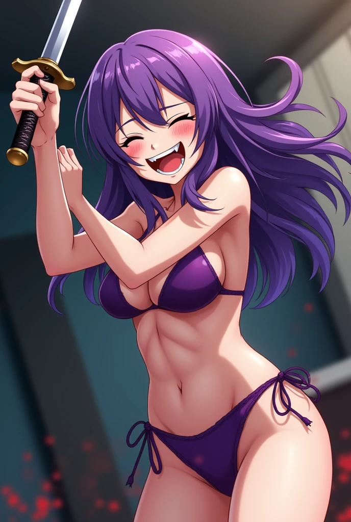 (masterpiece), best quality, expressive eyes, highres, anatomically correct, 1girl, perfect face, perfect hands, female, long hair, messy hair, wavy hair, side bang, purple eyes, fair skin, medium chest, slight smirk, bondage, tied to a chair, restrained, restricted, tied, harness, rope, arms behind head, green robes, black pants, gloves, gagged, tickled silly, laughter, tickled by robot hands.