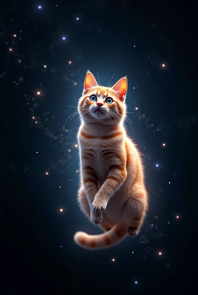 Cat Space Transparent Brown Tabby