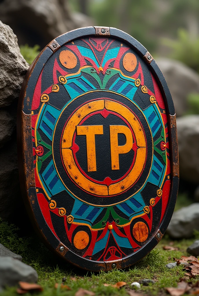 Create shield of "Copa TP" of football inspired by the Mapuche people