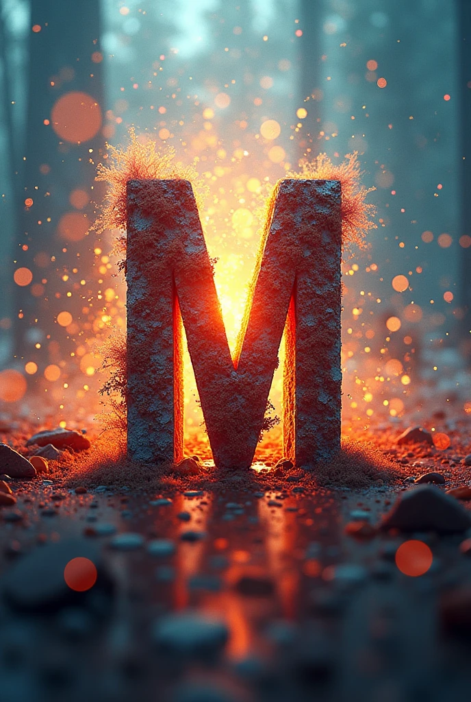 The initials of Pega a visão cria with motivational words in the background with transparency