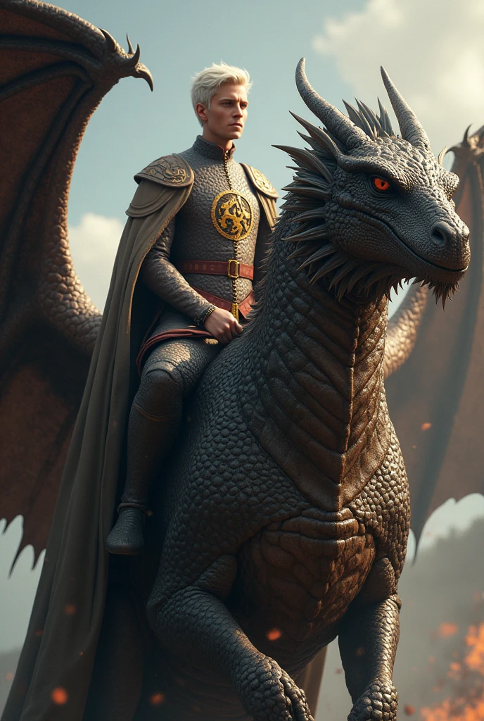 Targaryen riding a dragon