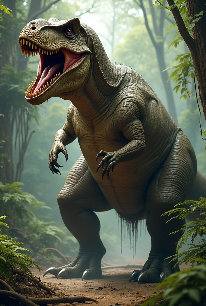 dinosaur shitting
