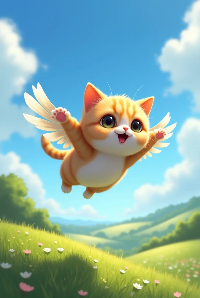 Scottish Fold Flying