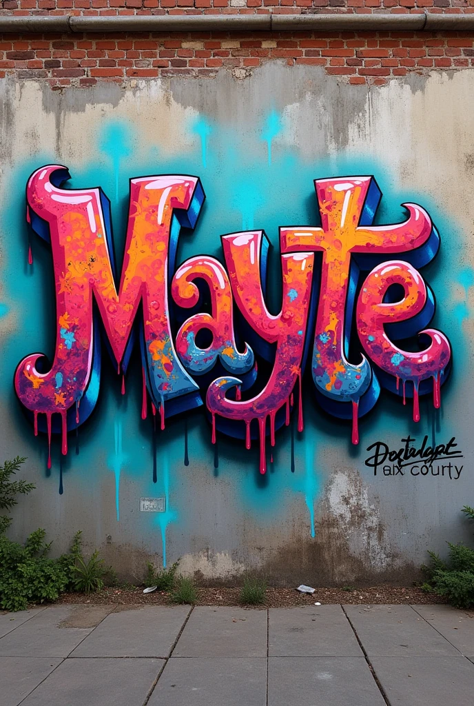 Create a graffiti of the word Mayte