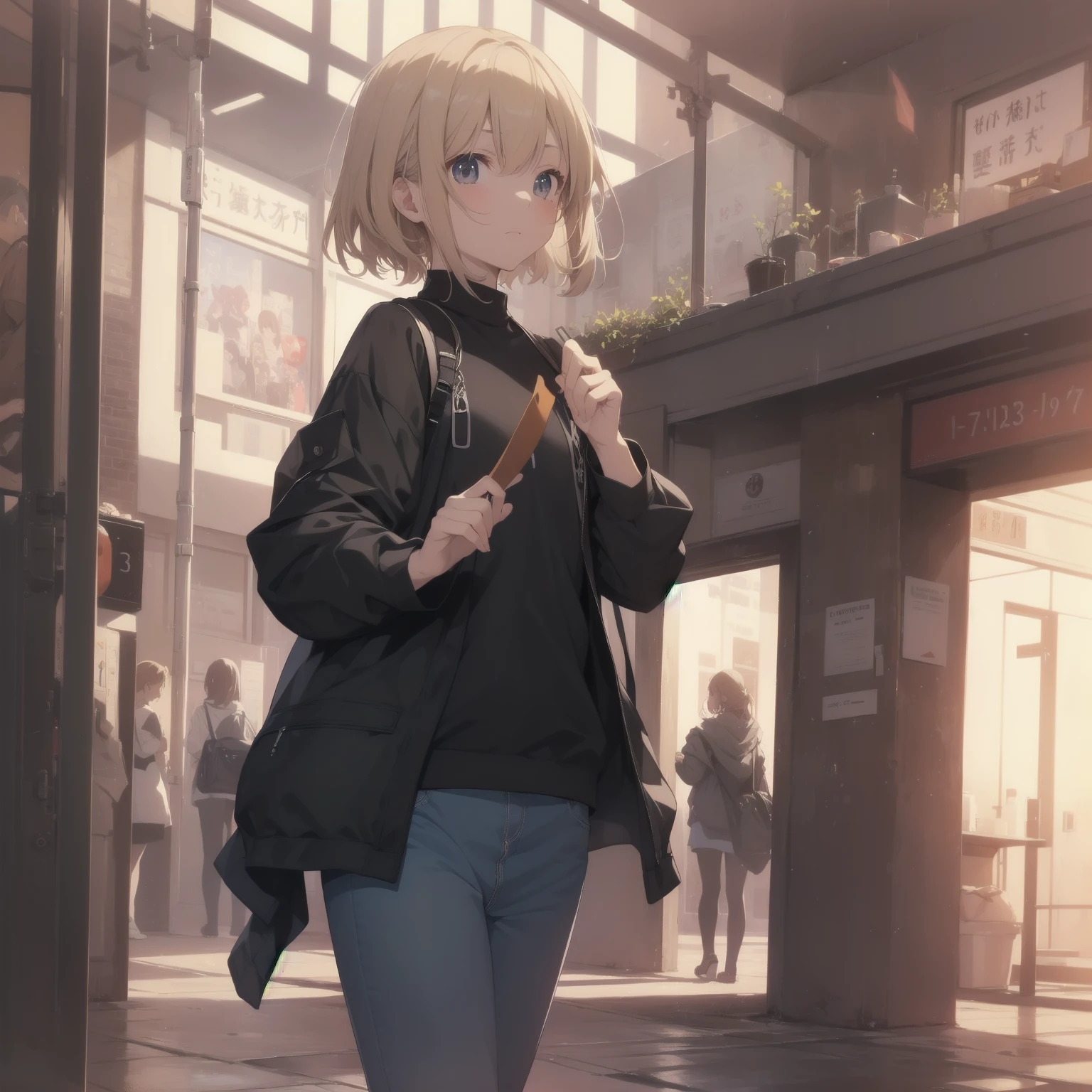 ultra-absurdres-Top quality by artist God, ultra-detailed, high resolution, anime moe artstyle, best anime 8k konachan wallpaper, pixiv contest winner, pool:2810, perfect anatomy,break, 1girl, (Please draw a girl walking sleepily to school alone. )break,(Solo,little female, 13-year-old:1.3),Full limbs, complete fingers,a junior high school student, (very short hair), short cut, flat chest, , small butt, small black eyes, beautiful detailed eyes, well-proportioned iris and pupils, expressive eyes, highres detailed hair, soft expression, salor school_uniform, sailor collar, serahuku, bow, pleated skirt,(Detailed Lighting), (Detailed background), in the School commute route. break,super detailed skin, Best cinematic lighting powered by famous artist, 8k,beauty illustration,photoshop_(medium),very aesthetic,break,((artist:yuureidoushi_(yuurei6214) )), artist:clamp ,artist:carnelian ,artist:kantoku ,
