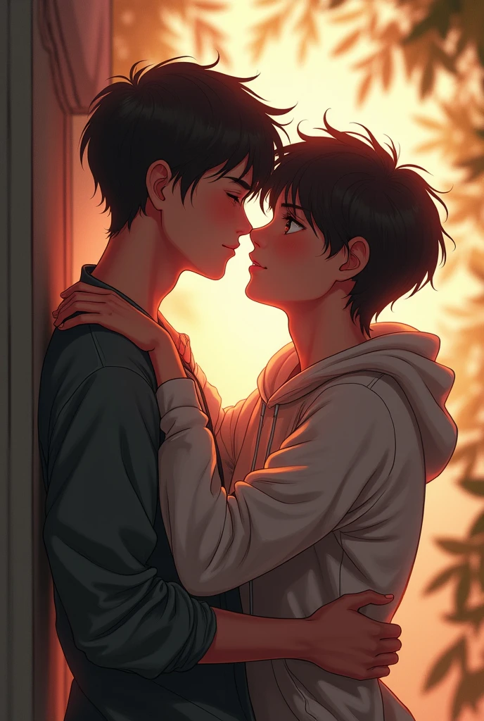 A love of two boys kiss
