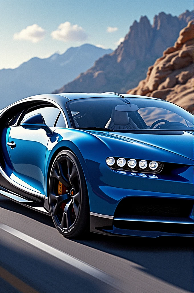 Painting of a Buggati Chiron