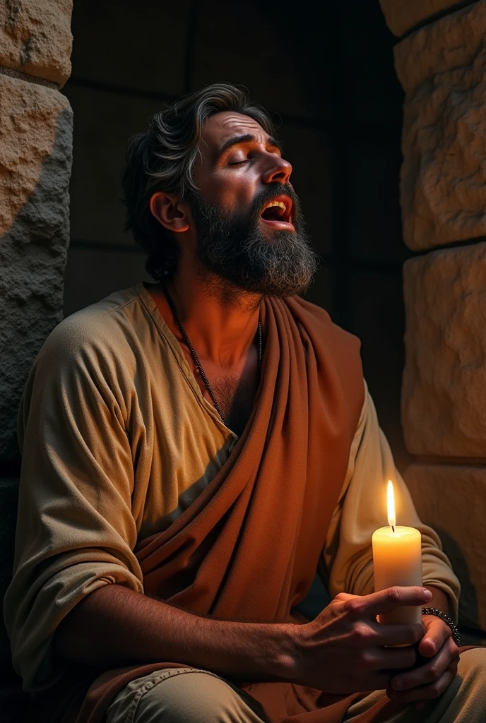The apostle paul in prison singing 