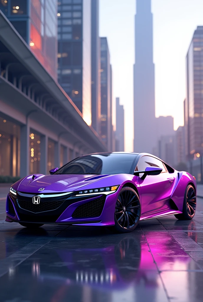 Eighth generation Honda car with candy purple color