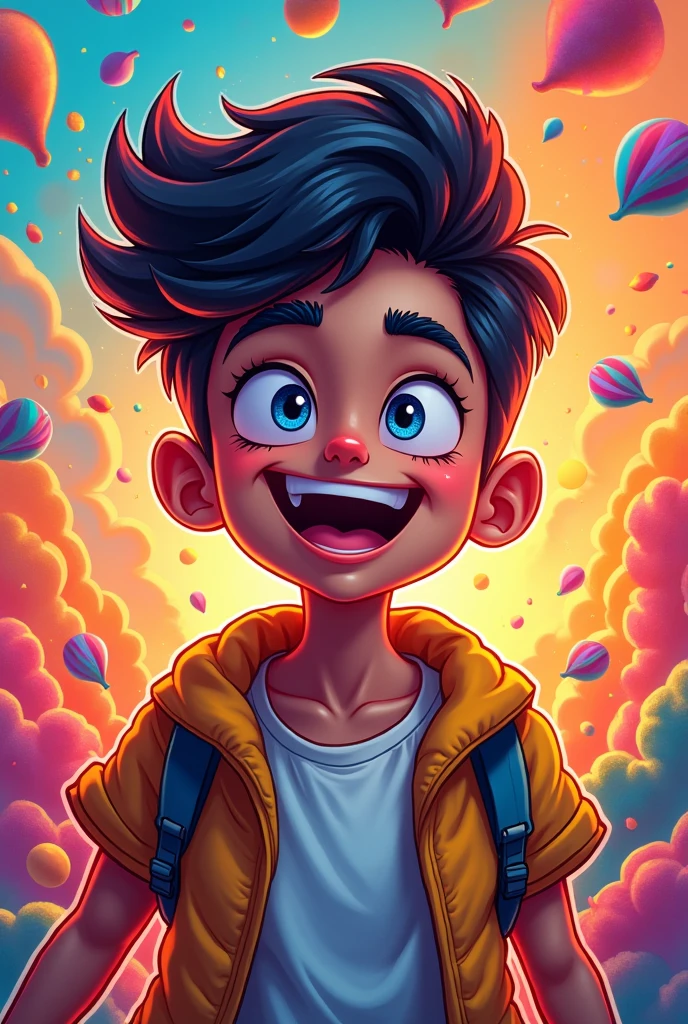 Positive image for a remix song called Not to me by Bernardo DJ use a.image of teenager