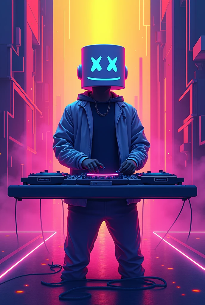 Positive image for a remix song named Not to me, from Bernardo DJ use an Aline style image from DJ mashmello