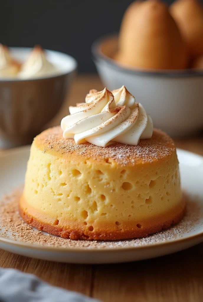 banoffe cake , Shank ,round ,circular ,whipped cream ,full picture ,best angle , Shank em pau