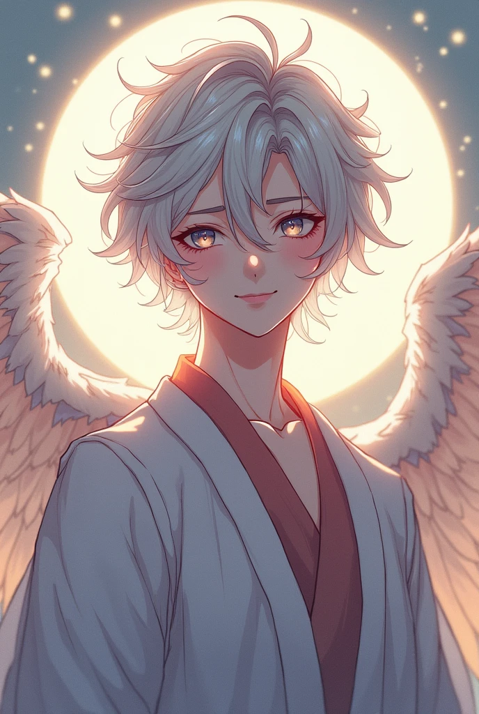 Japanese Angel god々Shii Handsome 優Shii It's like I'm talking to you Facing forward
laughing sexy Close-up