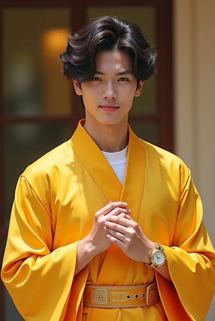 Leo Cosplay Japanese live-action cute Clear Beauty A day for leadership。Move forward with confidence。Gold watches bring good luck。