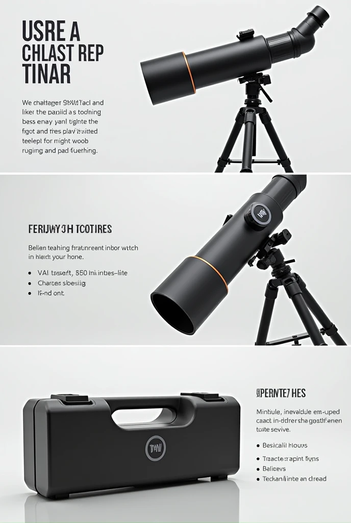 A portable telescope that can be stored in your bag