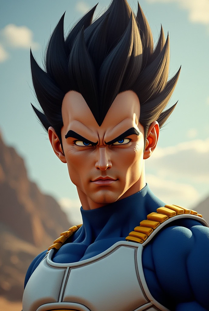 Imagine actor Tom Cruise as Vegeta in a live action Dragon Ball movie, Realistic images