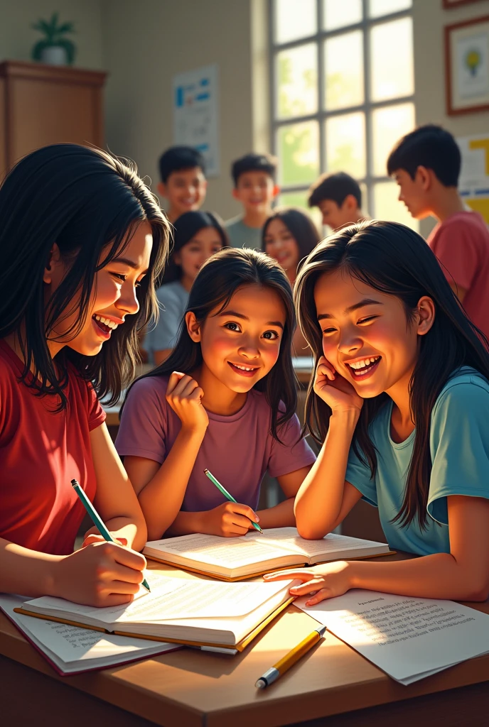 filipino : wikang mapagpalaya
mga kabataang masayang nagaaral tungkol sa filipino
malayang pagpapahiwatig ng damdamin gamiy ang filipino