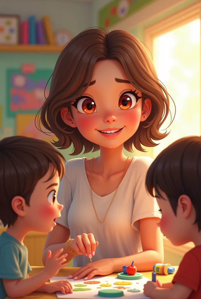 A girl getting a envolpe from her parents in home . Show the parents 