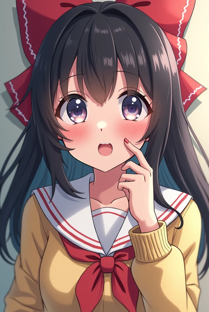 Junior high school girl with ahegao face due to masturbation