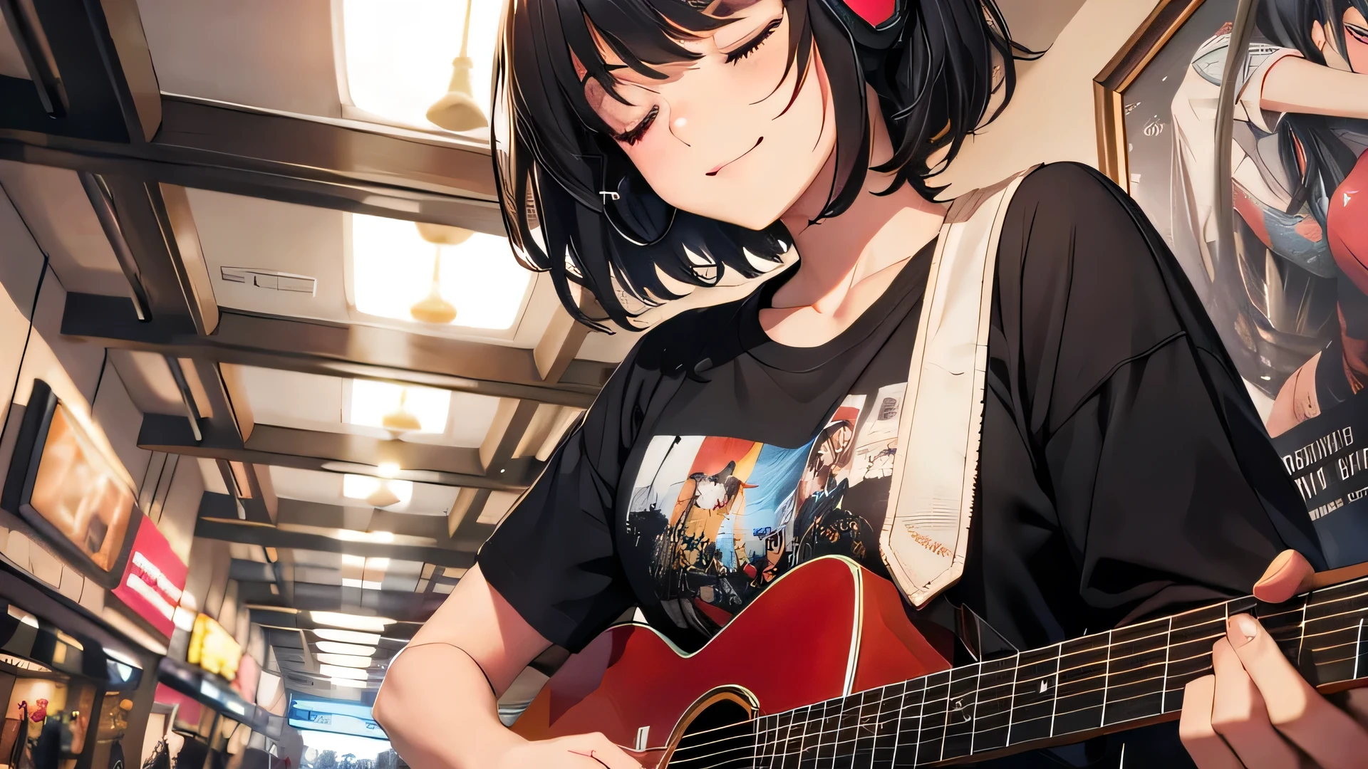 (closed eyes)