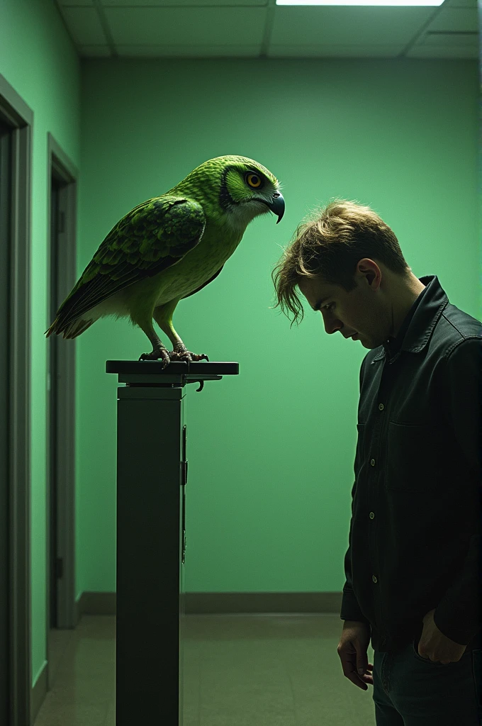 The green owl on my phone said he's going to kill me if I don't complete today's class and I told him, well, you know I'm not going to do it, you're a green pigeon and I have a gun, so I'll be waiting for you here Duolingo