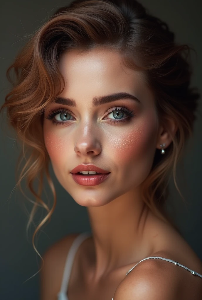 Makeup artist does makeup for celebrities,(masterpiece:1.2), Best Quality, masterpiece, High resolution, original, extremely detailed wallpaper, perfect lighting,(Extremely detailed CG:1.2),