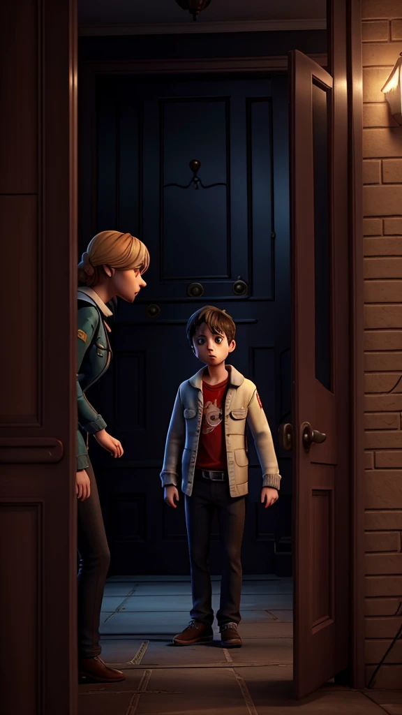 JASON
Don't be ridiculous, Emma. There's no such thing as ghosts.
But as they try to leave, they realize that the doors are locked and there is no way out. Panic sets in as they realize they are trapped in the mansion.