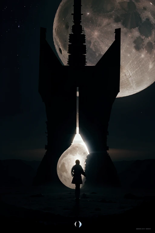 Moon with aliens with trumpets