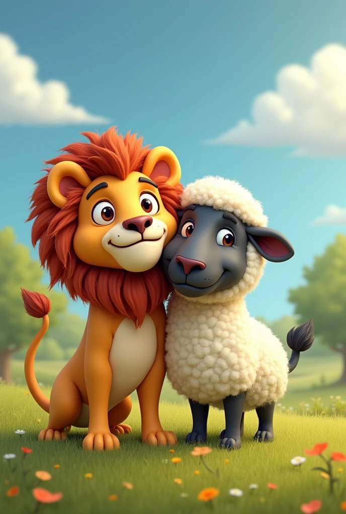Lambert the sheepish lion and Shawn the sheep