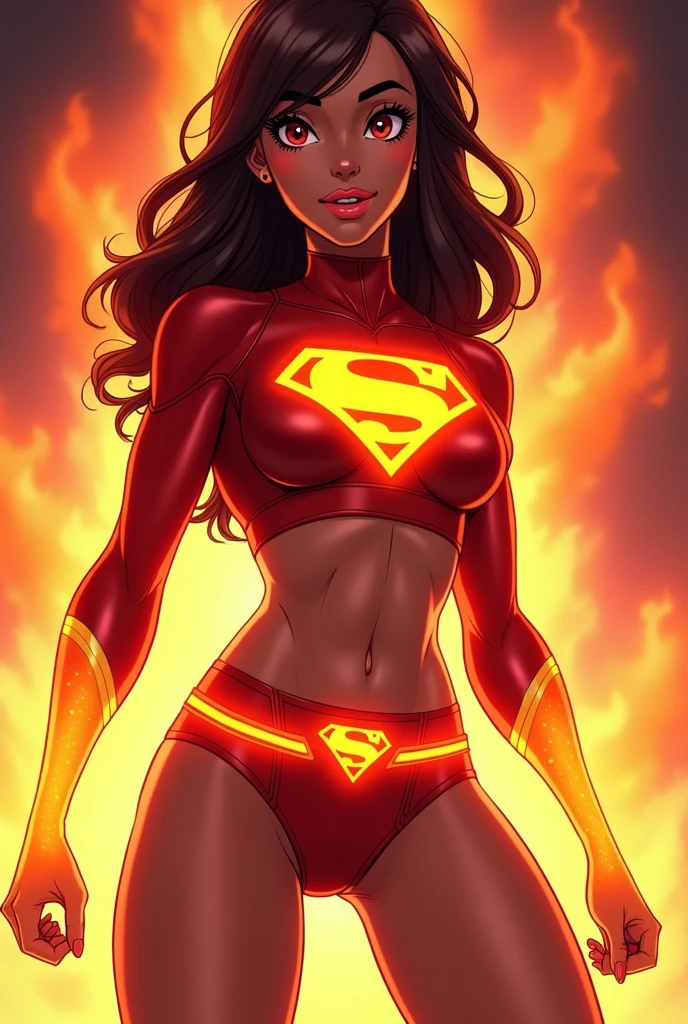 s titans star fire character cartoon wearing garter belt underwear