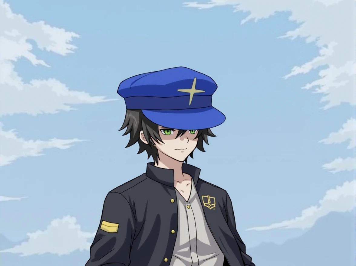 Wearing the same hat、juvenile