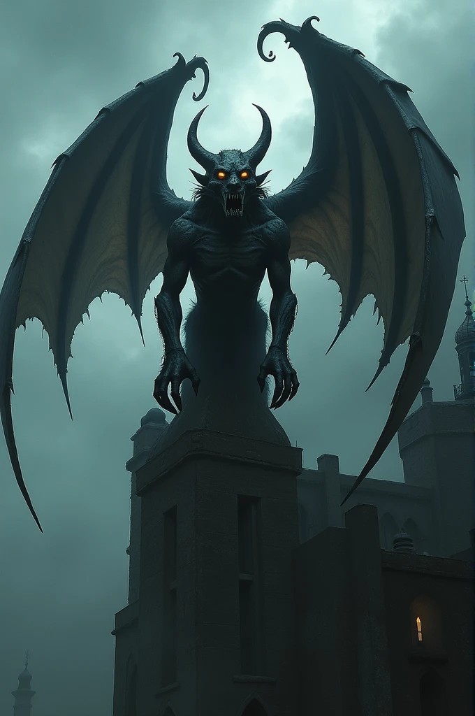 DARK fantasy style gargoyle