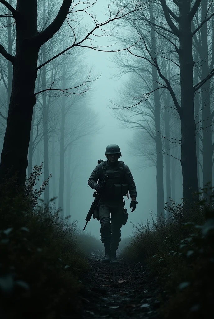 Florest dark, dayz, soldier