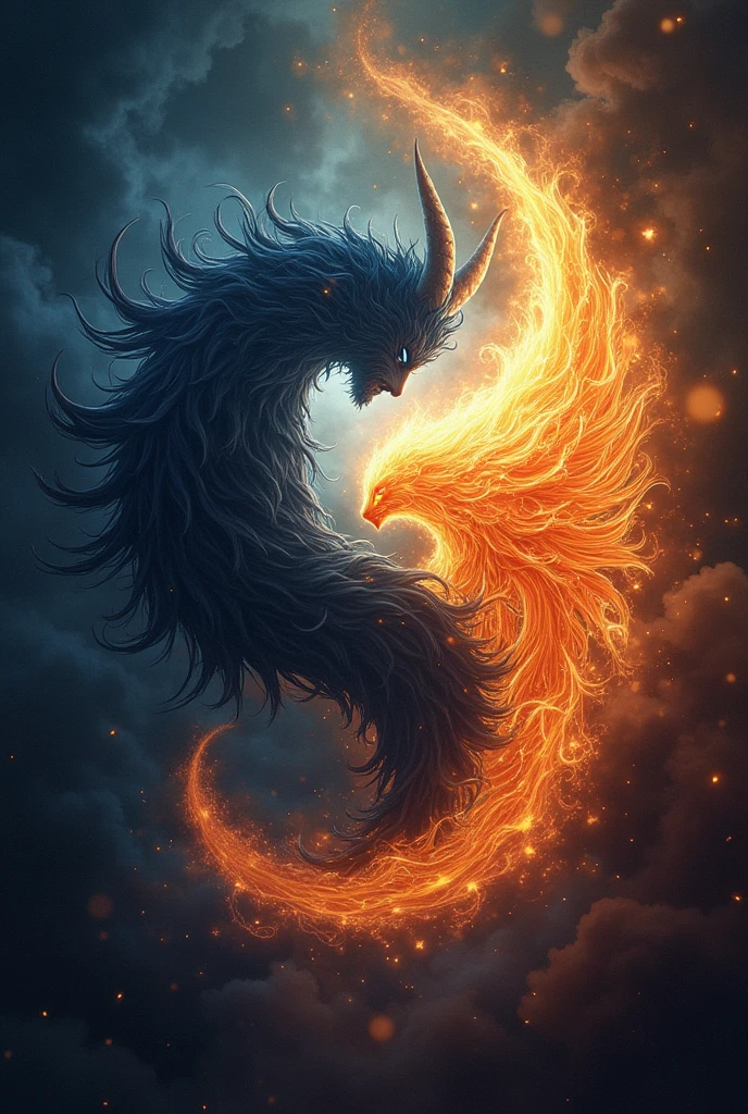 Alluring、yin and yang、Angel、devil、Light and shadow、hope