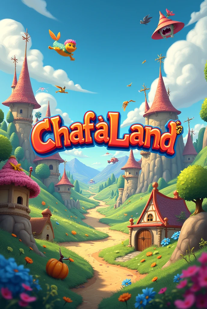Text "ChafaLand 2" with a design inspired by the youtubers series "Karmaland".