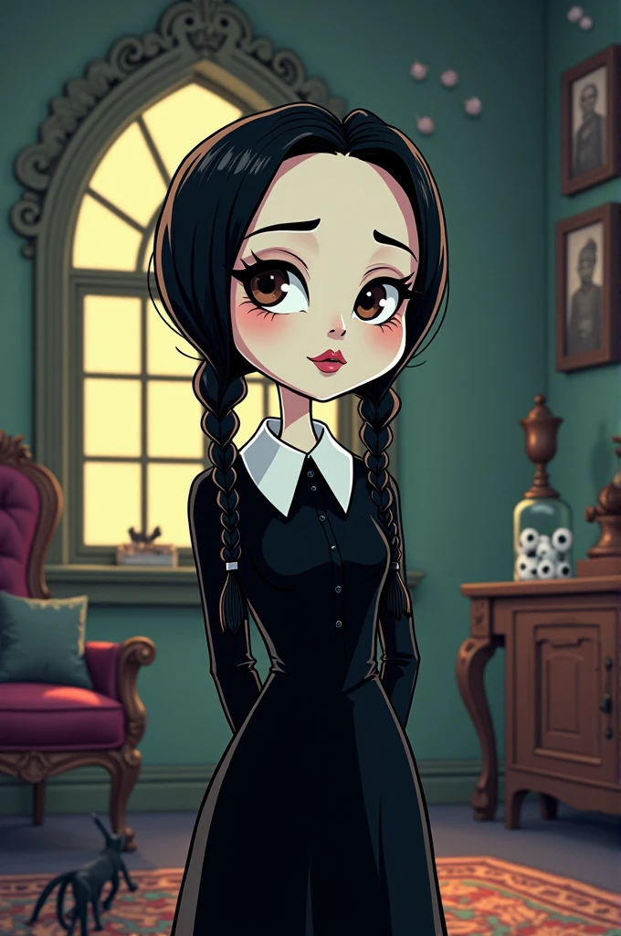 Wednesday Addams cartoon