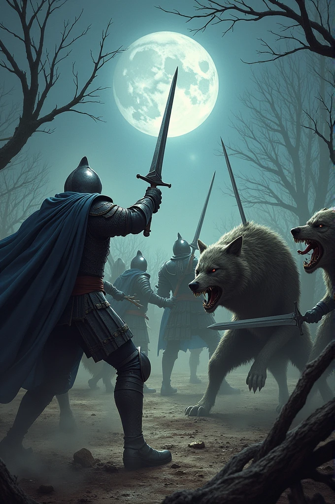 An army, fighting werewolves