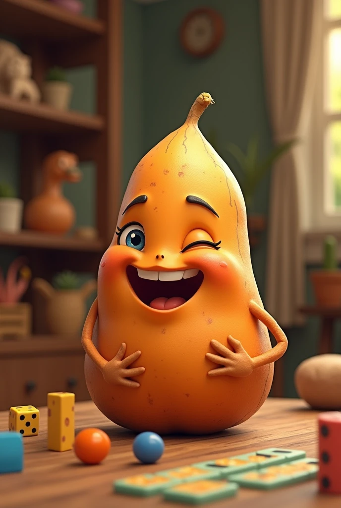 sweet potato playing game 