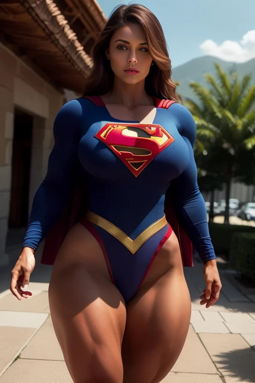half-length,1girl,(Perfect figure,be tall and slim),solo,standing,(outdoor:1),sky,Focus on the face,Beautiful face,Detailed delicate young face,supergirl, (Super girl suit:1.5),Jumpsuit,(huge breasts,Big tits,Big breasts:1.3),thigh gap,camel toe
realistic style,vivid picture,masterpiece, (best quality:1.2),ultra-detailed,realistic,High definition,High quality,Cinematic Light,Ray tracing,ultra high res,UHD,(photorealistic:1.5),intricate details,detailed texture,finely detailed,High quality shadow