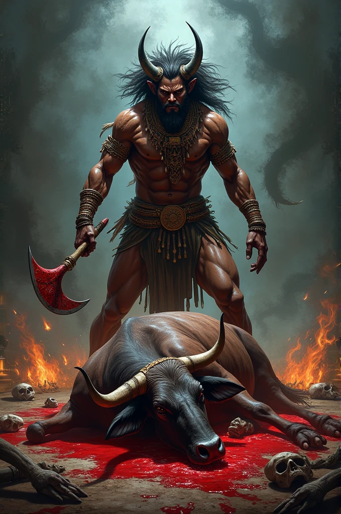 Exu killing an ox