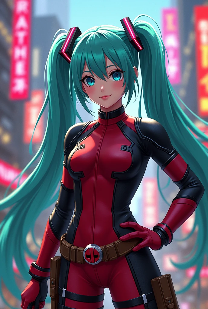 Miku y deadpool
