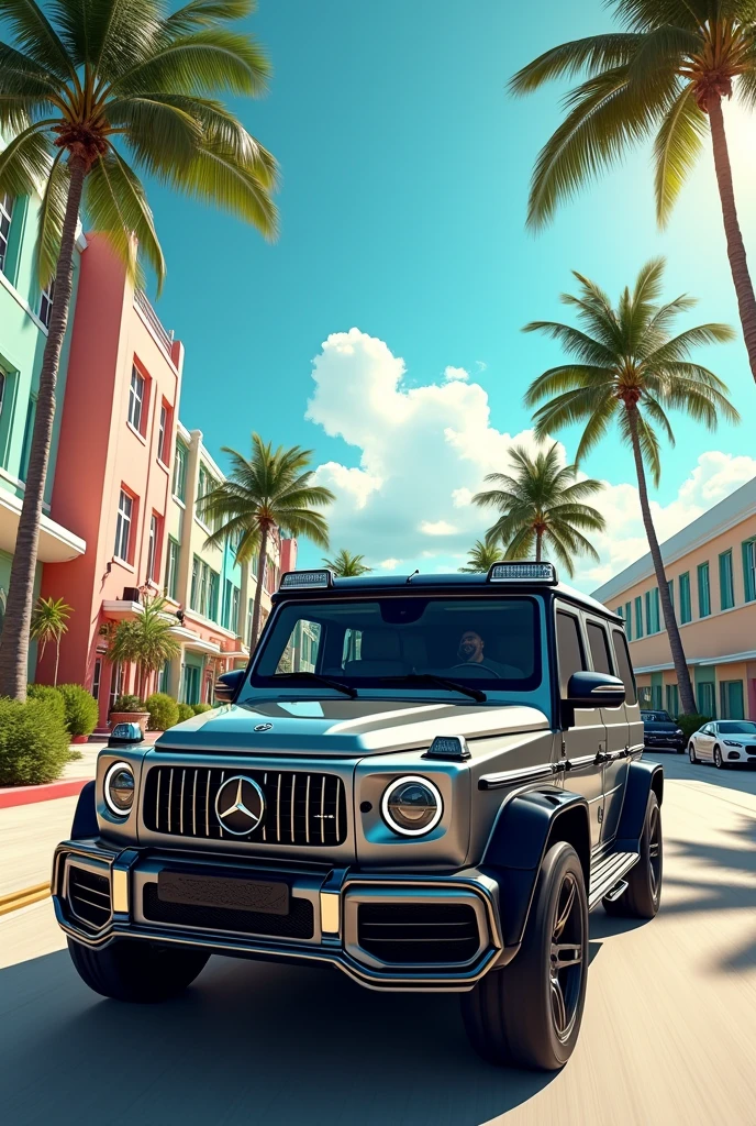 G wagon passing through miami