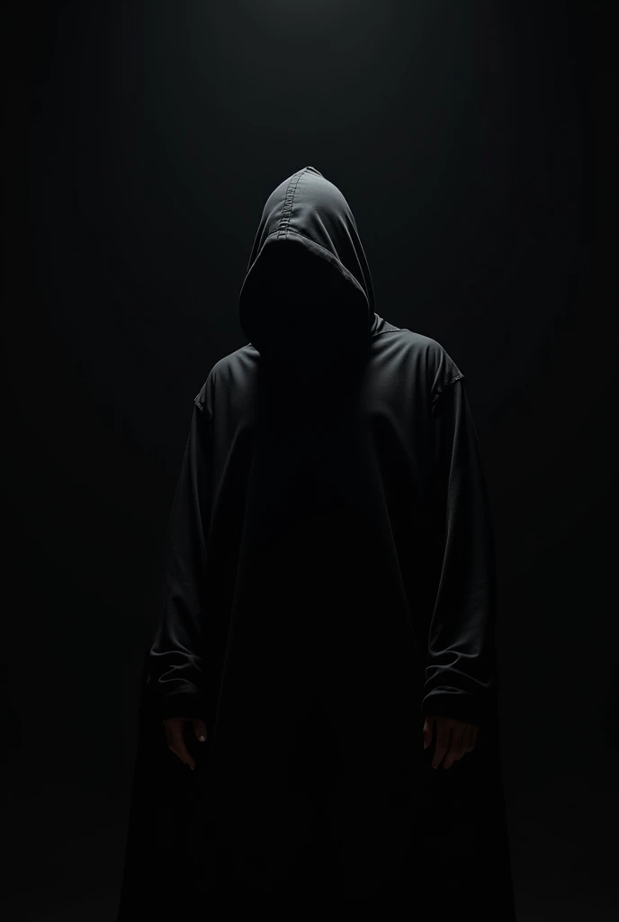 Black background Infinity symbol Black hood Anonymous