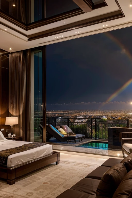 Mansion modern extralujosa, penthouse, bedrooms, very beautiful, Beautiful colors, gemstones, artwork, rainbow