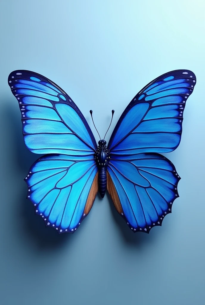 3d blue butterfly image for sublimation 