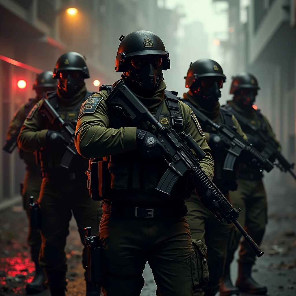 A profile picture for a group in a shooting game called GFP Dangerous FACTION Group