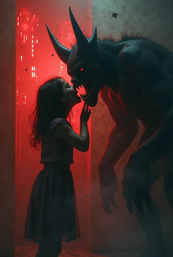 choking demon (killing) to a girl