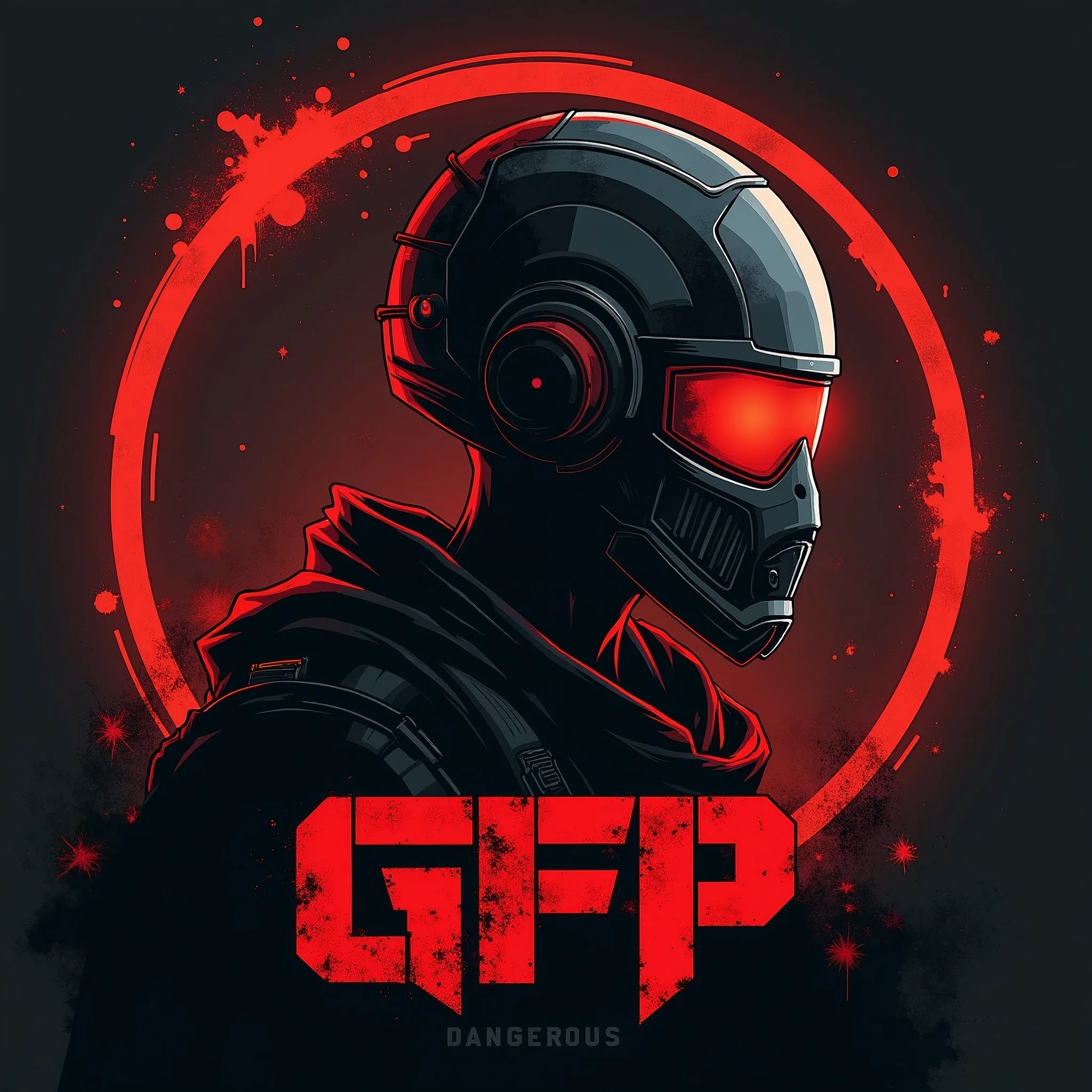 A profile picture for a group in a shooting game called GFP Dangerous FACTION Group