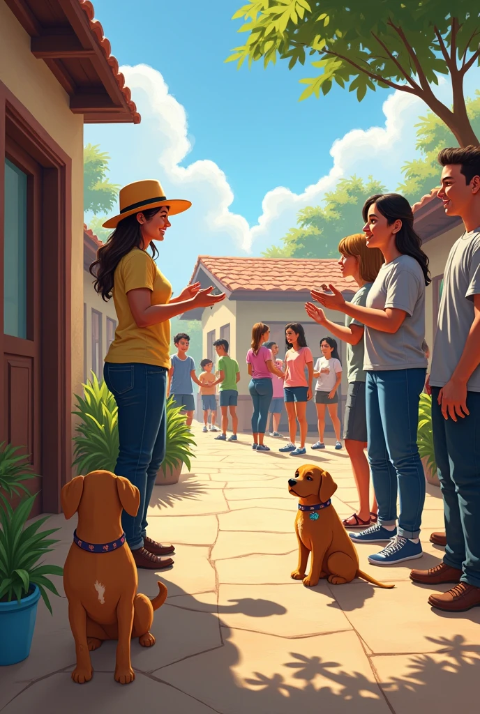 Hi, I&#39;m Silvana and I&#39;m part of Rotary International. We invite you to our paw prints activity in a dog and cat foundation. 